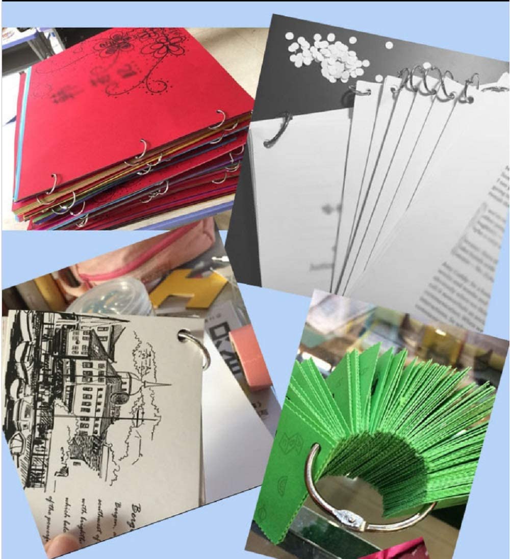 Loose Leaf Binder Rings 1-Inch (100 Pack) Office Book Rings, Nickel Plated Steel Binder Rings, Key Rings, Metal Book Rings, for School, Sliver - Image 6